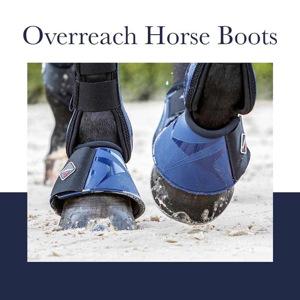 LeMieux Rubber Bell Overreach Horse Boots - Protective Gear and Training Equipment - Equine Boots, Wraps & Accessories (Black -